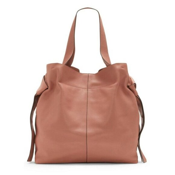 Vince Camuto Leather Tote with Knot Detail- Cyra Vintage Rose - Picture 2 of 7